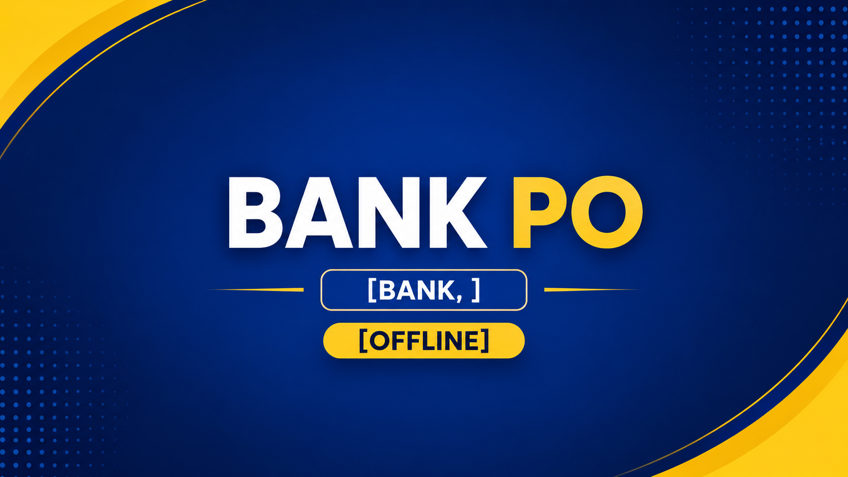 BANK PO